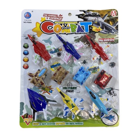 10pc Military Combat Planes & Tanks